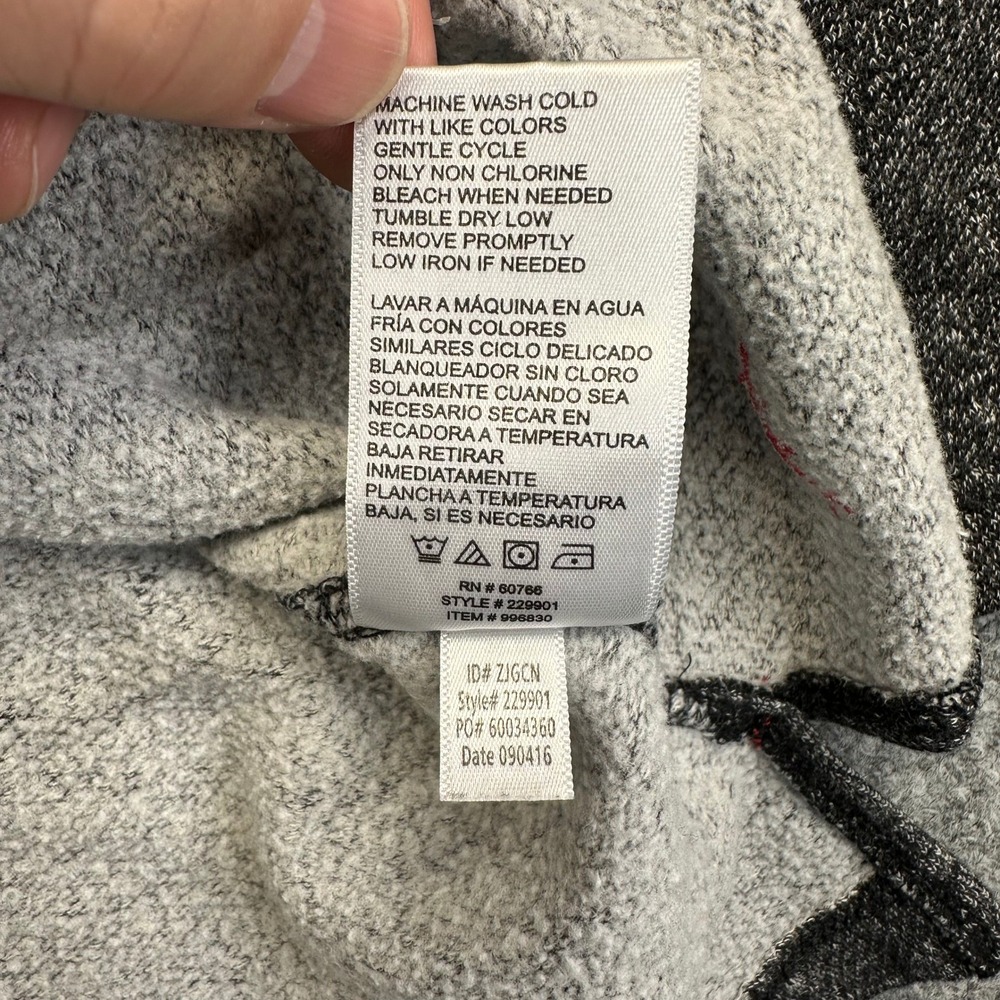 Tommy Bahama Long Sleeve Shirt Mens Medium Grey Heathered Contrast Shoulder Logo - Picture 8 of 9